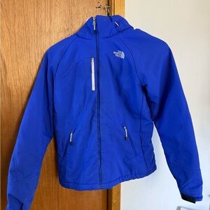 Gently Used The North Face Blue and White Jacket
